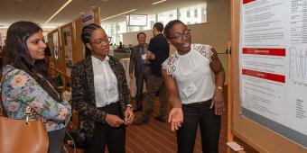 poster presentation session at Sustainability Conference